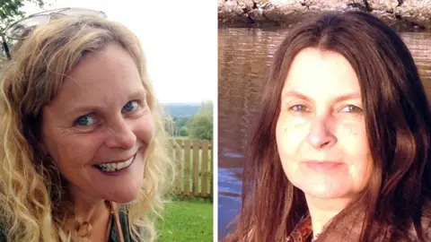 MS Society Zoe Bowman (left) and Vikki Langford