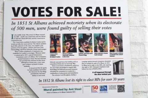 Snjezana Boatswain Information panel about the St Albans election scandal of 1851