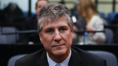 EPA Argentina's former vice president Amado Boudou during his trial in Buenos Aires on 0 August 2018