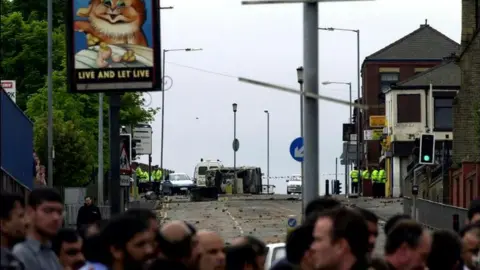 PA Media / HAYDN WEST Scene from Oldham riots