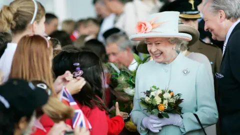 Getty Images Queen Elizabeth II at the official opening of the Senedd building