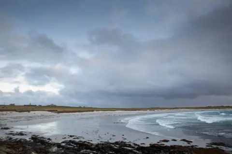 BBC Windy beach Ronaldsay