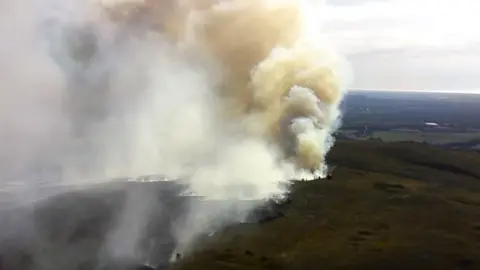 LFRS Fire on Winter Hill