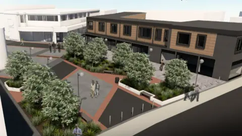 Telford and Wrekin Council Drawing of proposed Oakengates changes