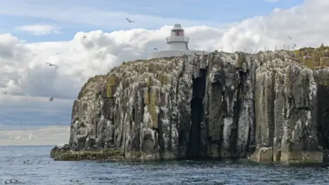 National Trust View of the Farne Islands from sea