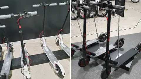 Stolen e-scooters