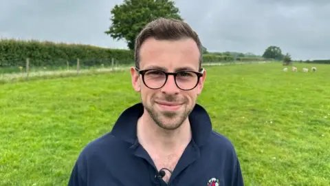 Ben Parker/BBC Will Pratt from Hollow Trees Farm