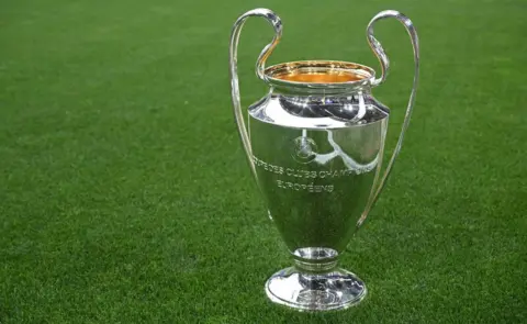 Getty Images The Uefa Cup trophy