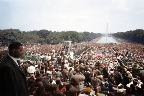 Library of Congress / Jordan J. Lloyd Marchers at the March on Washington