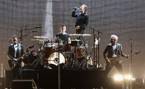 Getty Images U2 performing in Phoenix in September 2017