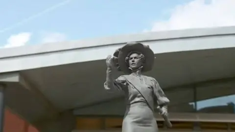 Leicester City Council Artist's impression of Alice Hawkins statue