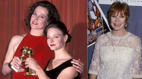 Getty Images Sigourney Weaver, Jodie Foster and Shirley MacLaine