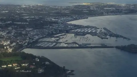 BBC Guernsey aerial view