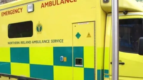BBC NI Ambulance Service vehicle