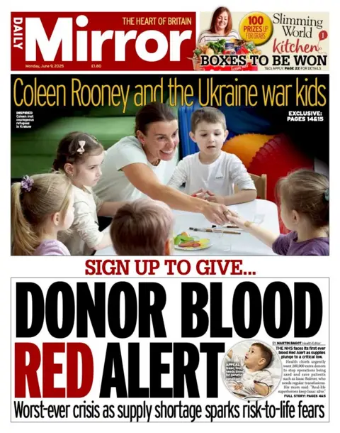  "Donor blood red alert".