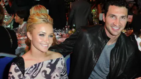Actress Hayden Panettiere (left) and Wladimir Klitschko attend the World Music Awards 2010 in Monte Carlo, Monaco