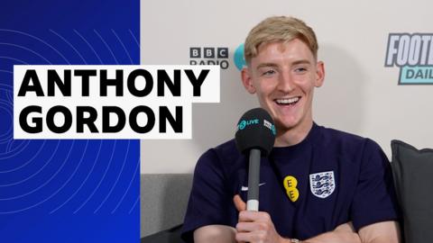 England's Anthony Gordon speaks to 5 live's Football Daily podcast 