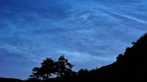 Cogies Auroras/BBC Weather Watchers Noctilucent clouds over Rogart