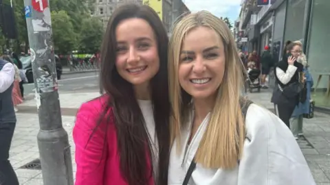Kelly Craft (right) and friend from cork