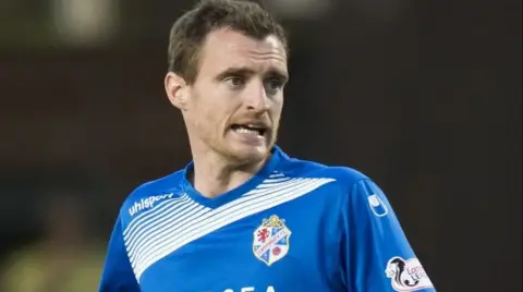 SNS David Robertson during a match when he was playing for Cowdenbeath