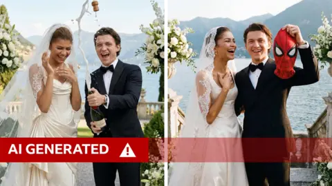 AI created images of Tom Holland and Zendaya getting married