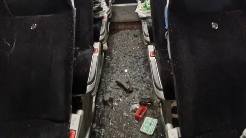 Kathleen Riot Passengers left damp and wet