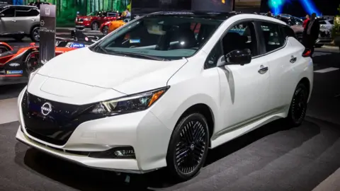 Nissan Leaf car at a car show