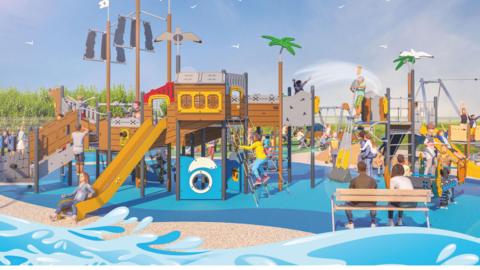Artist's impression of new planned play park