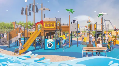 Cumberland Council Artist's impression of new planned play park