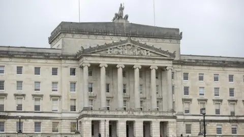 PA A close up of Stormont on a grey day 