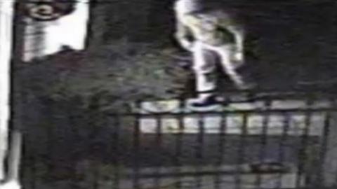 The Night Watcher caught on CCTV during a break in in Maidenhead