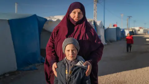 BBC/Michael Steininger Saida and son