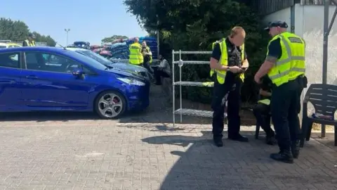 Two police officers. 