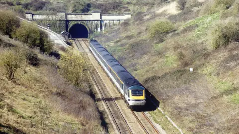 Getty Images A '90s style train near the Severn Tunnel.