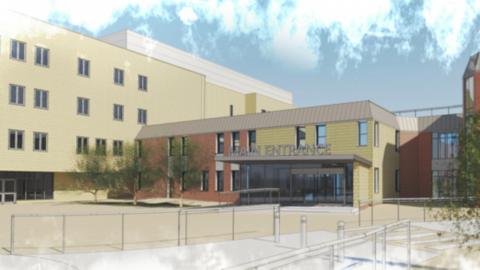 An artist impression of how the new A&E and urgent emergency care unit will look