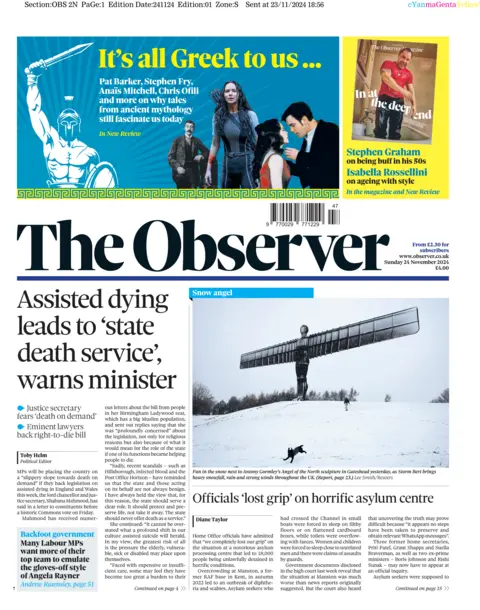  "Assisted dying leads to 'state decease  service', warns minister"