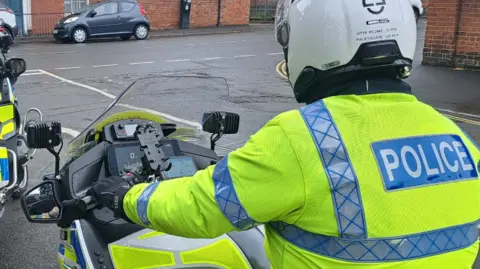 Derbyshire Police Police biker