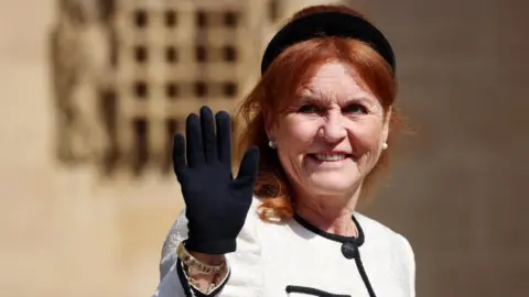 EPA-EFE/REX/Shutterstock Sarah Ferguson. Photo: April 2025