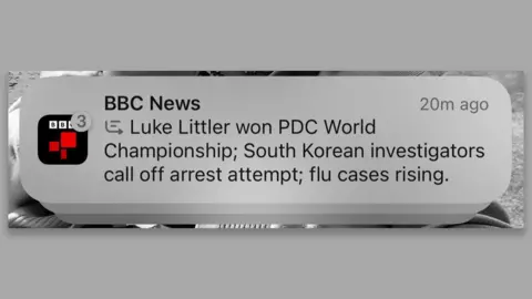  "Luke Littler won PDC World Championship; South Korean investigators call off arrest attempt; flu cases rising."