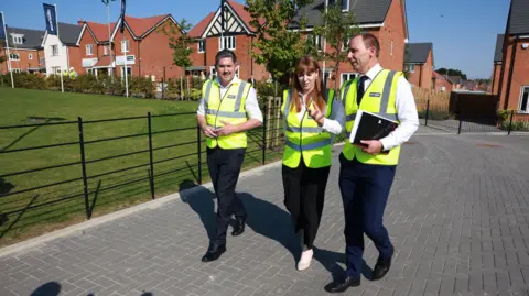 PA Media Deputy Prime Minister Angela Rayner in Hampshire announcing sweeping changes to England's planning system 