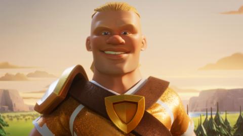 Erling Haaland's character in the Clash of Clans universe 