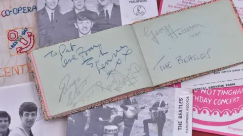 Richard Winterton Auctioneers The compete sets of Beatles autographs are set to be auctioned in Lichfield in June