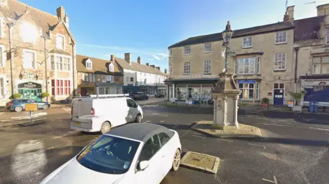 A view of the car park on High Street East in Uppingham
