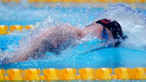 Matt Richards swims the men's 200m freestyle