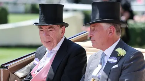 Getty Images Lord Andrew Lloyd Webber and Nicholas Alexander 7th Earl of Caledon attend day four of Royal Ascot 2026 