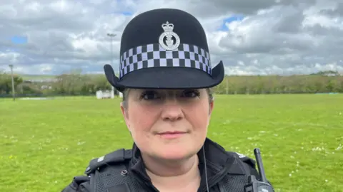 PC Nina Sargent at Bude FC