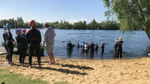 Shepperton Open Water Swim Shepperton open water swimming lake