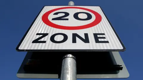 A 20mph road sign 