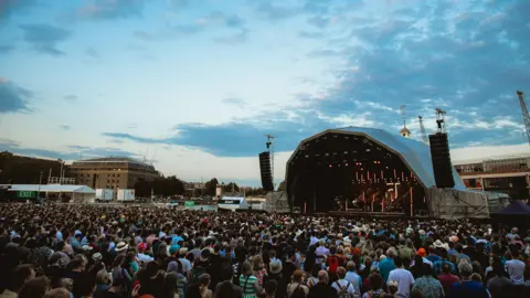 Getty Crowds at Bristol's Canons Marsh Amphitheatre