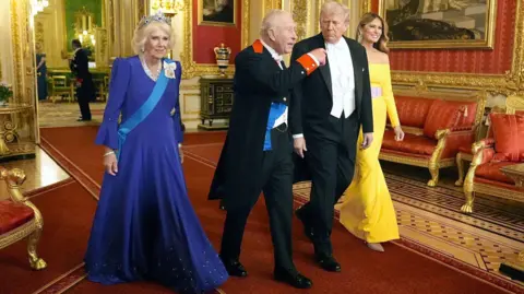 PA Media los triunfos en camino al banquete con el rey y la reina